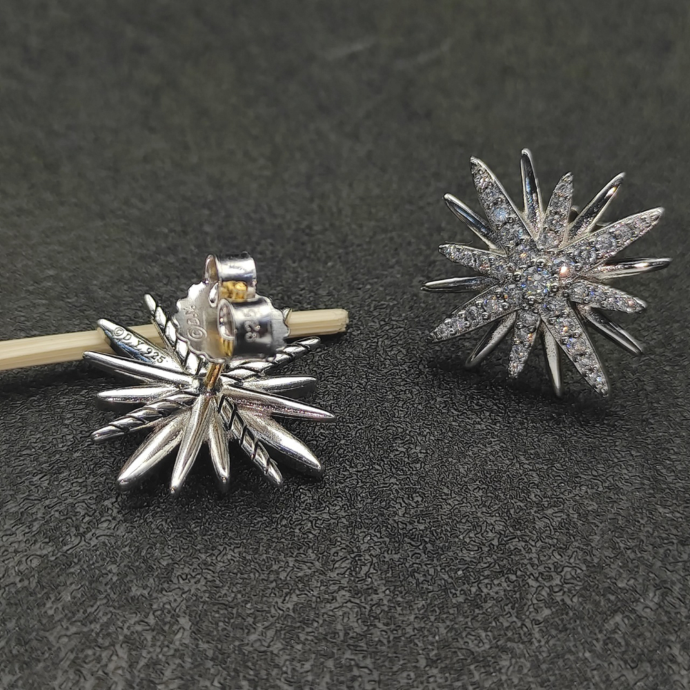 David Yurman Sunflower Diamond Stud Earrings - Picture 5 of 9
